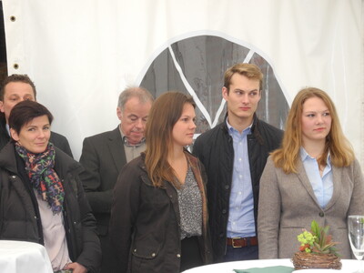 Die Kinder Catharina, Jan-Berend und Johanna Lingens (von rechts)