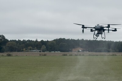 Drohne bei Zwischenfruchtaussaat