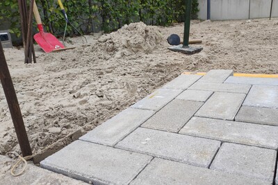 Erstellung einer Pflasterfläche