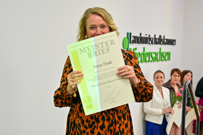 &Uuml;bergabe Meisterbriefe Hauswirtschaft 2025 in Hannover