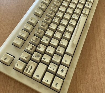 Die Tastatur ist oft schmutziger als man denkt.