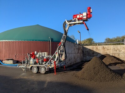 MuD SlurryUpgrade: Separationsversuch mit Pressschneckenseprator - © Christin Meyer MuD SlurryUpgrade: Separationsversuch mit Pressschneckenseprator