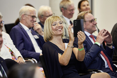 Ute Volquardsen (M.), Pr&auml;sidentin der Landwirtschaftskammer Schleswig-Holstein, w&auml;hrend des Festakts zum 125-j&auml;hrigen Bestehen der Landwirtschaftskammer Niedersachsen am 21.05.2024 in Hannover-Ahlem