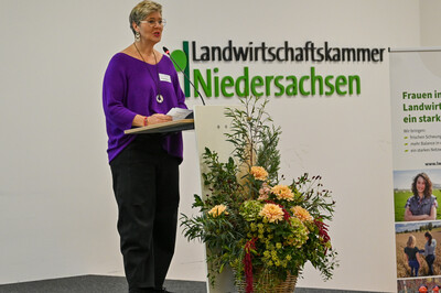 LandFrauen-Präsidentin Elisabeth Brunkhorst (Hannover) auf der Fachtagung 'Frauen in der Landwirtschaft - Mut tut gut!'