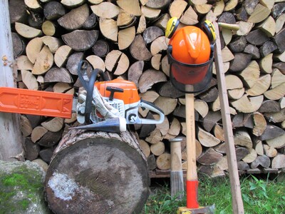 Brennholz-Saison Ausrüstung