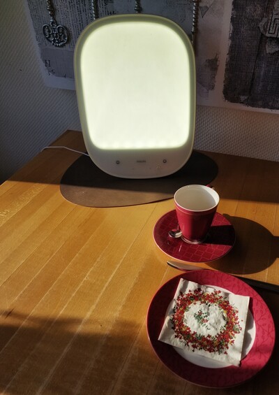 Morgens ein Blick in die Tageslichtlampe