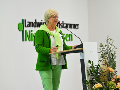 Heike Sprengel (SVLFG) auf der Fachtagung 'Frauen in der Landwirtschaft - Mut tut gut!'