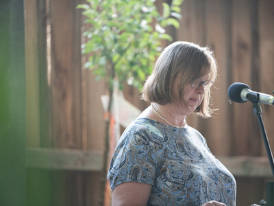 Frauke Patzke, Staatssekret&auml;rin im ML, &uuml;berbrachte die Gl&uuml;ckw&uuml;nsche des Ministeriums