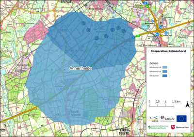 Karte Gewässerschutzkooperation  Delmenhorst