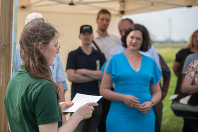 Grünlandfeldtag der Landwirtschaftskammer Niedersachsen und der Senatorin für Umwelt, Klima und Wissenschaft der Freien Hansestadt Bremen am 06.08.2024 auf Hof Bavendamm im Bremer Blockland.