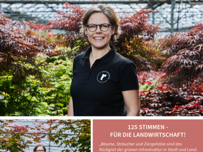 Gitta Roßkamp - Gärtnerin Fachrichtung Baumschule - © Henning Stauch / Fotograf bearbeitet von Sabrina Schultze-Clement / LWK Niedersachsen Gitta Roßkamp - Gärtnerin Fachrichtung Baumschule