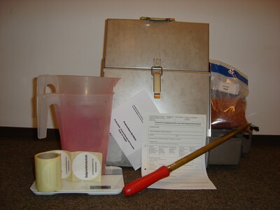 Utensilien f&uuml;r eine SVK Beprobung