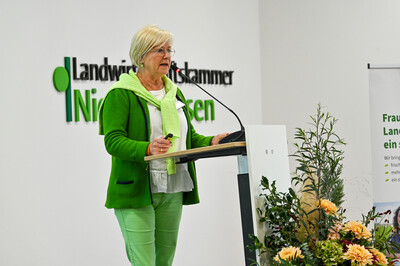 Heike Sprengel (SVLFG) auf der Fachtagung 'Frauen in der Landwirtschaft - Mut tut gut!'