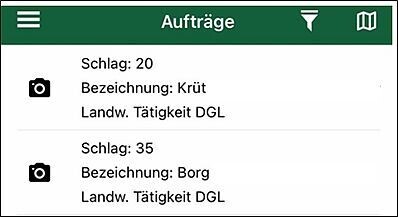 Auftr&auml;ge mit Fotosymbol