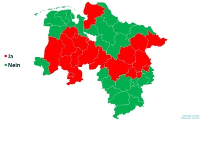 Ausbreitung des Erdmandelgrases in Niedersachsen