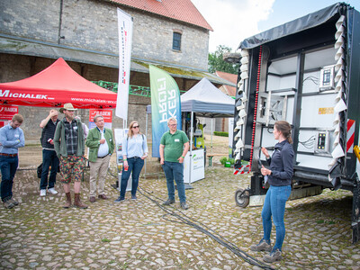 Fach-Event &bdquo;Zwischen Acker und App &ndash; Digitalisierung Ihres Pflanzenbaus&ldquo; auf der Dom&auml;ne Schickelsheim (K&ouml;nigslutter/Kreis Helmstedt).