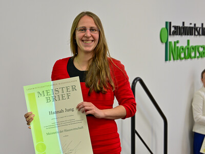 &Uuml;bergabe Meisterbriefe Hauswirtschaft 2025 in Hannover