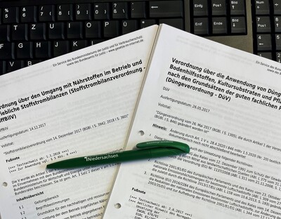 Aufzeichnungspflichten: D&uuml;V und StoffBilV