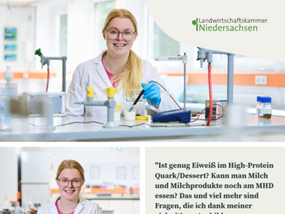 Luisa Ackermann - Auszubildende zur milchwirtschaftlichen Laborantin