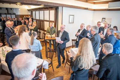 Verabschiedung des Osnabr&uuml;cker Bezirksstellenleiters Ludger Bernhold am 27.02.2026 in Bohmte.