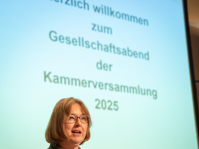 Frauke Patzke, Staatssekret&auml;rin im nieders&auml;chsischen Agrarministerium, auf dem Gesellschaftsabend der Landwirtschaftskammer Niedersachsen am 19.11.2025 in Oldenburg.