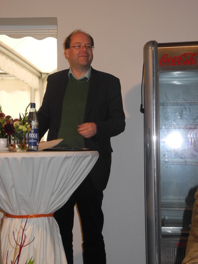 Minister Meyer verliest seine Laudatio