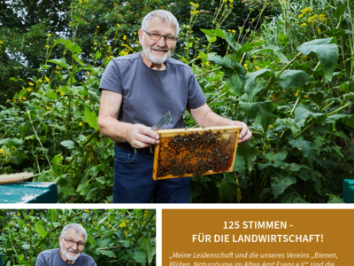 Friedrich Thedinga - Landwirt und Imker - © Henning Stauch / Fotograf bearbeitet von Sabrina Schultze-Clement / LWK Niedersachsen Friedrich Thedinga - Landwirt und Imker