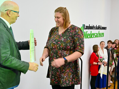 &Uuml;bergabe Meisterbriefe Hauswirtschaft 2025 in Hannover