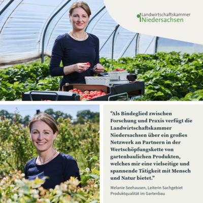Melanie Seehausen - Sachgebietsleitung Produktqualität im Gartenbau