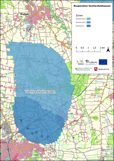 Karte Gewässerschutzkooperation Vechta-Holzhausen