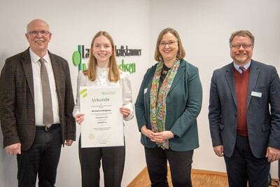 Ehrung der jahrgangsbesten Absolvent/-innen in der Aus- und Fortbildung 2025 am 11.02.2026 in Hannover.