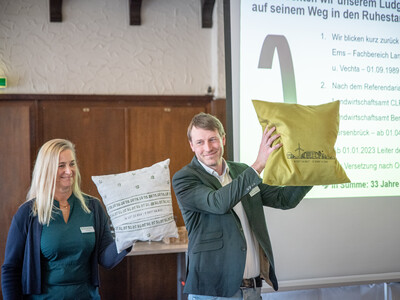Verabschiedung des Osnabr&uuml;cker Bezirksstellenleiters Ludger Bernhold am 27.02.2026 in Bohmte.
