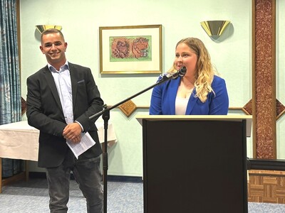 Jonah Lampe und Berit Obermann