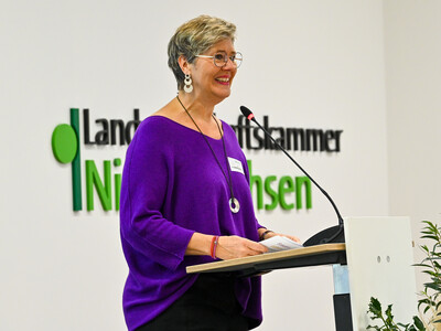 LandFrauen-Präsidentin Elisabeth Brunkhorst (Hannover) auf der Fachtagung 'Frauen in der Landwirtschaft - Mut tut gut!'