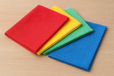 Reinigungst&uuml;cher in verschiedenen Farben