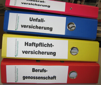 Ordner für Versicherungen - © Ilse Tschemeres Ordner für Versicherungen