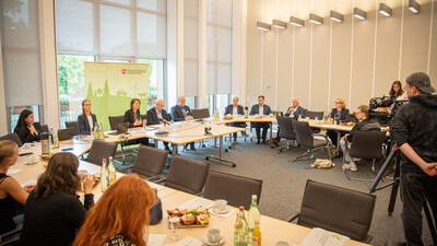 Pressekonferenz zur Vorstellung des N&auml;hrstoffberichts 2024/25 am 15.06.2026 im nieders&auml;chsischen Agrarministerium.