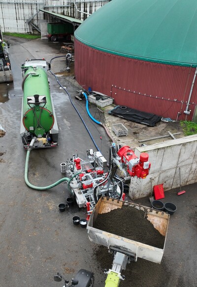 MuD SlurryUpgrade: Separationsversuch mit Pressschneckenseprator