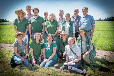Das Team der Landwirtschaftskammer beim Feldtag in Hamerstorf am 1. Juni 2017