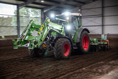 Tests am Dieselschlepper