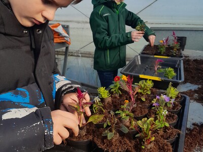 Zukunftstag 2025 im Gartenbau - © Christine Hahne Zukunftstag 2025 im Gartenbau