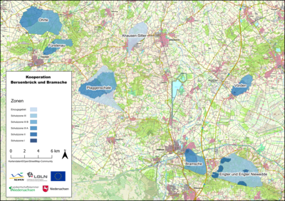 Karte Gewässerschutzkooperation Bersenbrück und Bramsche