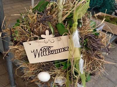 Frühlingskranz - © Ursel Kruse Frühlingshafter Kranz