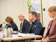 Ernte-PK am 03.09.2026 in Hannover-Ahlem (v.l.): Marktexpertin Stephanie Stöver-Cordes, Kammerpräsident Gerhard Schwetje, Gerald Burgdorf (Fachbereich Pflanzenbau) und Mareike Beiküfner (Fachbereich Ökolandbau). - © Christopher Hanraets Ernte-PK am 03.09.2026 in Hannover-Ahlem (v.l.): Marktexpertin Stephanie Stöver-Cordes, Kammerpräsident Gerhard Schwetje, Gerald Burgdorf (Fachbereich Pflanzenbau) und Mareike Beiküfner (Fachbereich Ökolandbau).
