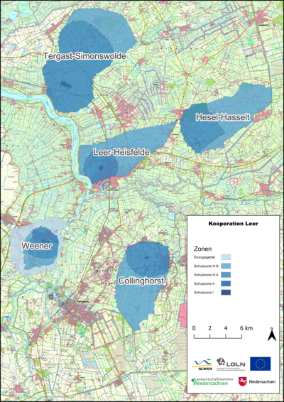 Karte Gewässerschutzkooperation Leer - © Meik Ralle Karte Gewässerschutzkooperation Leer