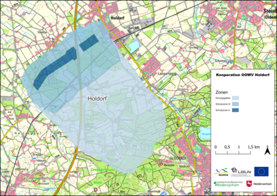 Karte Gewässerschutzkooperation OOWV Holdorf