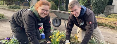 Berufsausbildung Gärtner / Gärtnerin Fachrichtung Friedhofsgärtnerei - © Celina Judith Teuner Aktivitäten im Friedhofsgartenbau