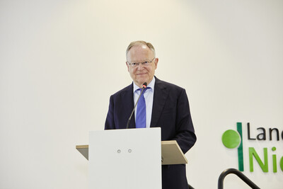 Ministerpr&auml;sident Stephan Weil w&auml;hrend des Festakts zum 125-j&auml;hrigen Bestehen der Landwirtschaftskammer Niedersachsen am 21.05.2024 in Hannover-Ahlem.
