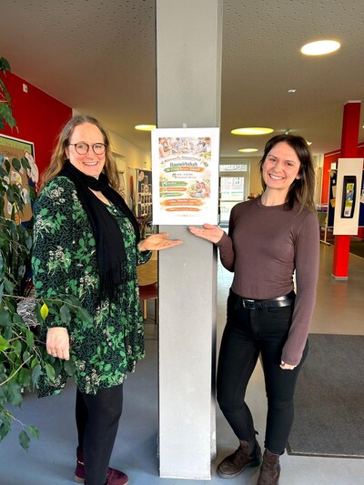 Die Lehrerinnen Anja Mahnke und Anne Zacharias (von links) der BBS L&uuml;chow haben die Aktionswoche geplant und durchgef&uuml;hrt.