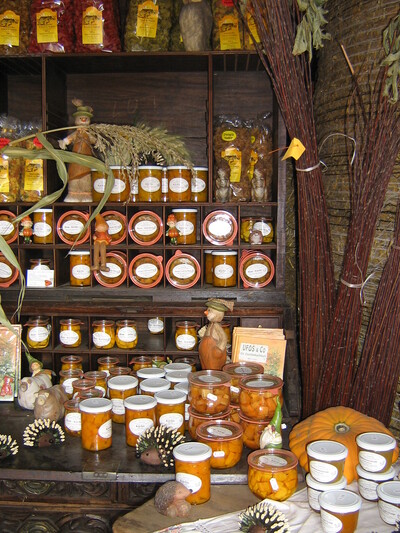 Kürbisangebot - © Sabine Hoppe Kürbisangebot